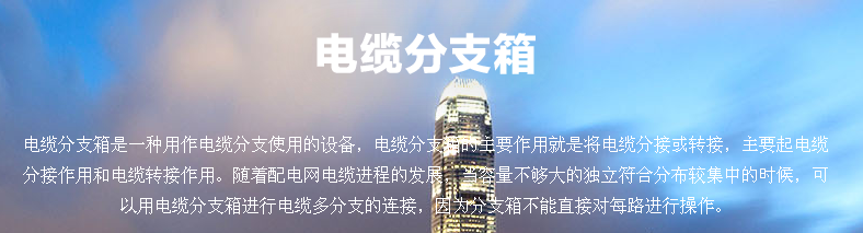 电缆分支箱综合介绍 电缆分支箱综合介绍